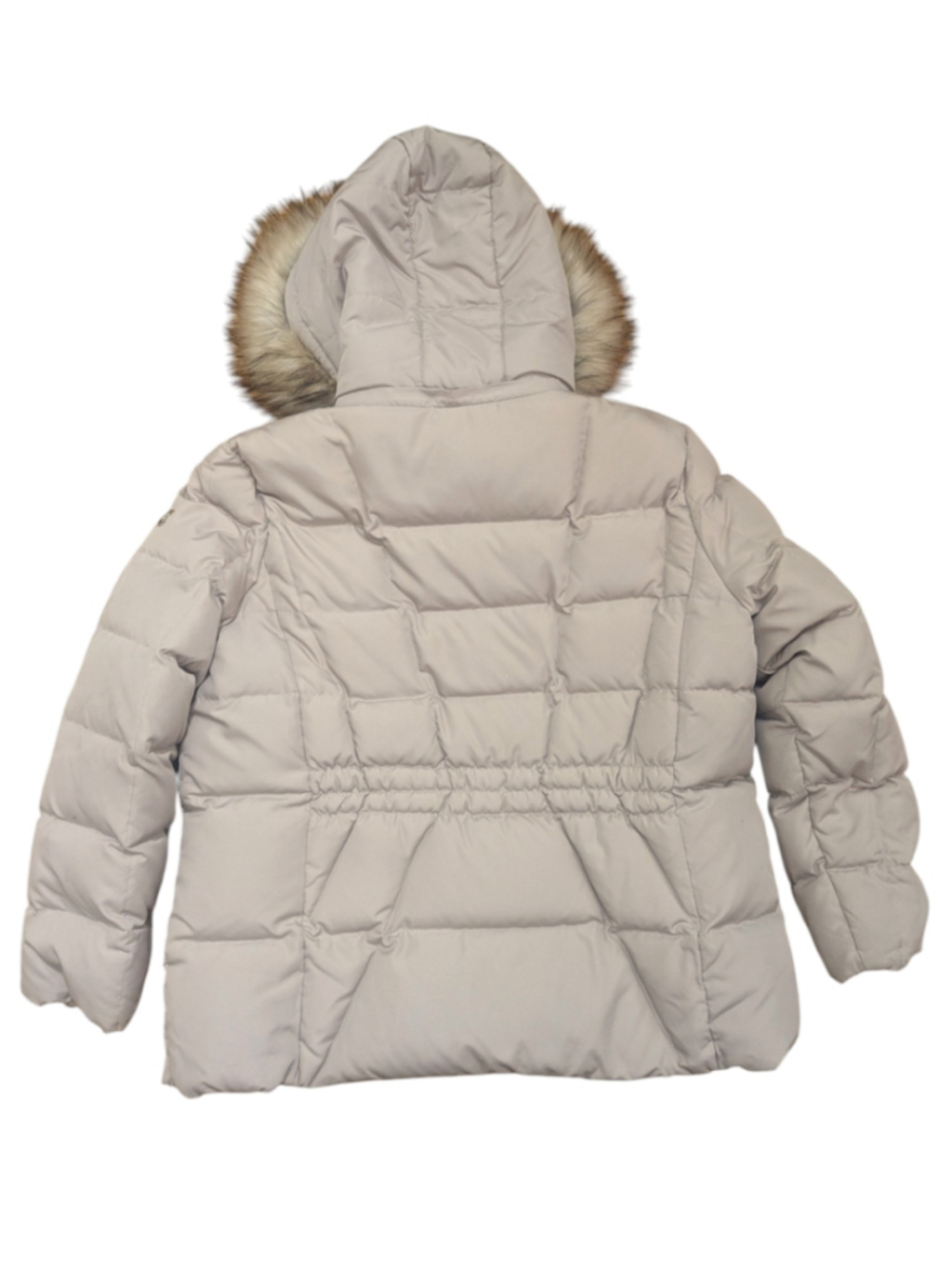 Calvin Klein Light Purple Down Puffer Jacket 0X Removable Faux Fur Hood - Picture 3 of 13